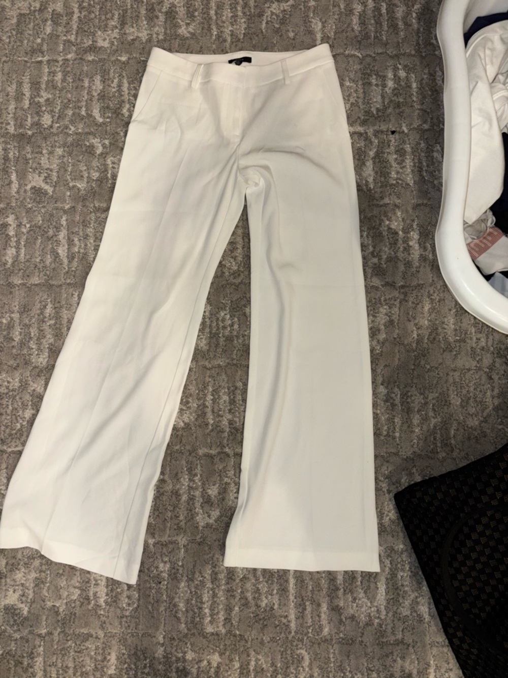 Drew White Wide Leg Dress Pants